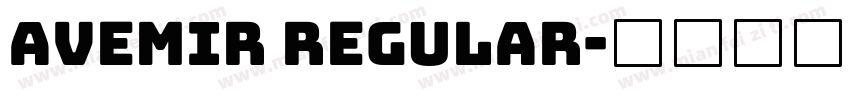 avemir regular字体转换